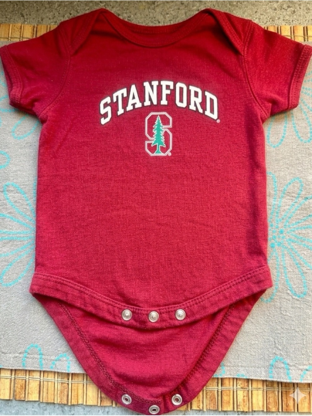 Stanford University Cardinal Baby Bodysuit 0-3M Red NCAA College Kids Infant Fan